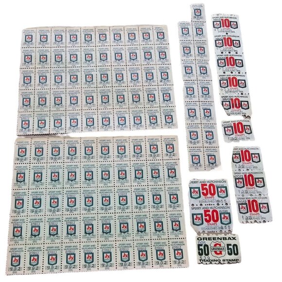 S&H Green Top Value Stamp Books Certificates Collection Vintage Saver Book Weis - Picture 5 of 10